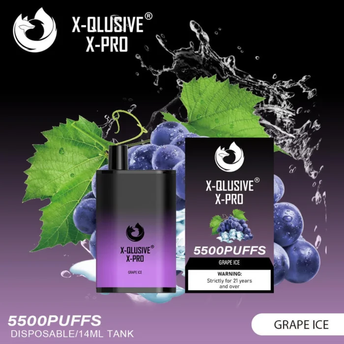 X-QLUSIVE X-PRO GRAPE – 5500 PUFFS